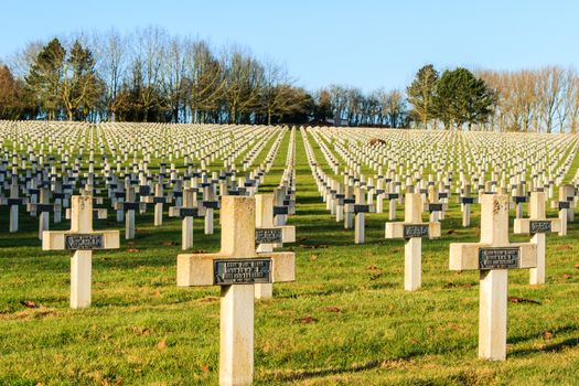 Cemetery world war one in France Vimy La Targette