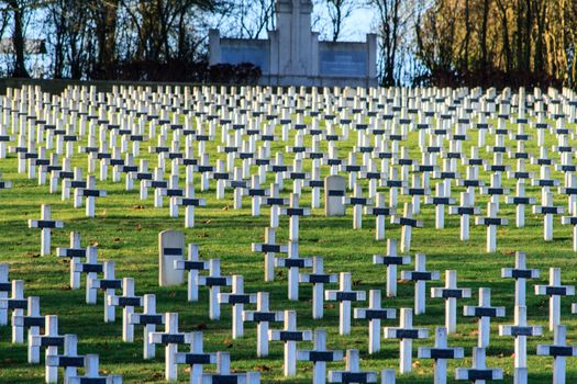 Cemetery world war one in France Vimy La Targette