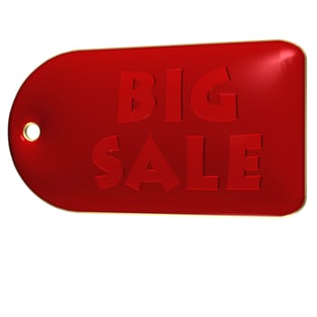 High Quality Big Sale product badge isolated on white.