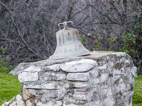 Old church Bell in the forest