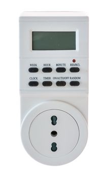 Electrical socket timer with schuko socket and italian