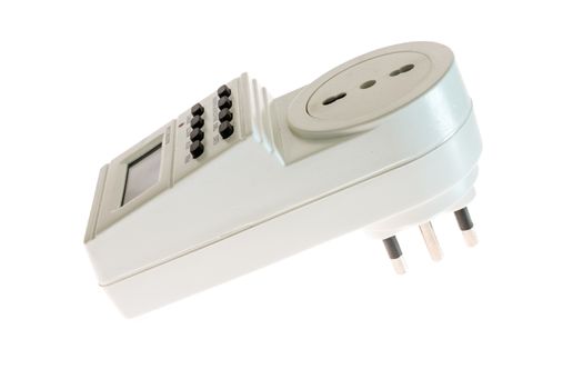Electrical socket timer with schuko socket and italian