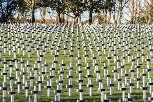 Cemetery world war one in France Vimy La Targette