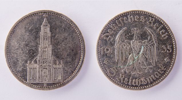 German silver coin 5 Reichsmark 1935