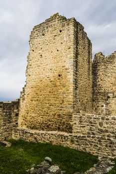 Old Byzantine fortress walls at Greece