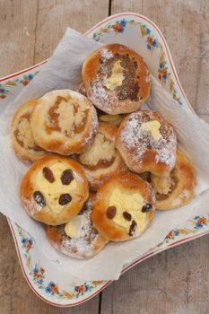 kolace - typical traditional sweet pastry from bohemia, czech republic