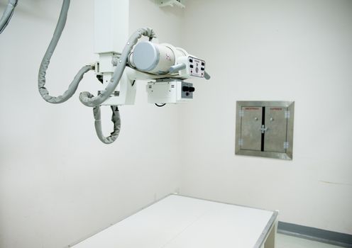 empty room with x-ray equipment