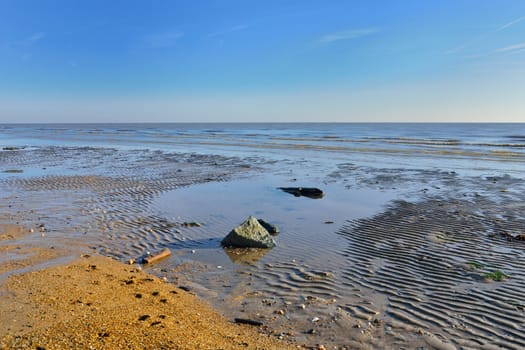 Deserted beach and coast