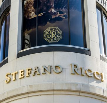 BEVERLY HILLS, CA/USA - JANUARY 3, 2015: Stefano Ricci retail store exterior. Stefanno Ricci specializes in luxury mens clothing.