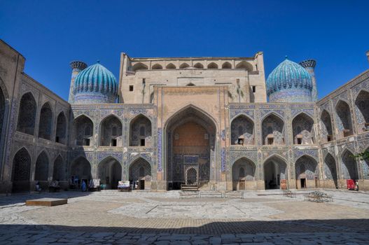 Beautiful palace in city of Samarkand, Uzbekistan
