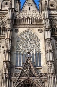 Gothic cathedral of Saint Gatien in Tours, Loire Valley  France