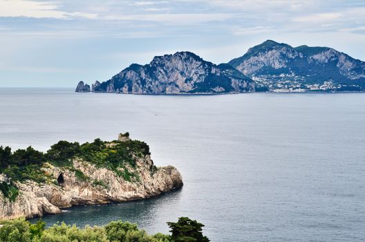 Beautiful Capri island in Italy, Naples