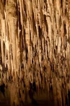 Caves of Drach with many stalagmites and stalactites. Majorca, Spain 