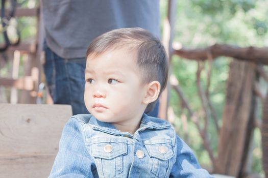 Cute asian boy in relax time, stock photo