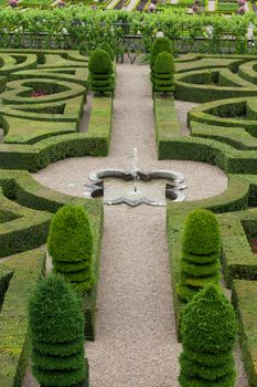 Splendid, decorative gardens at castles in France