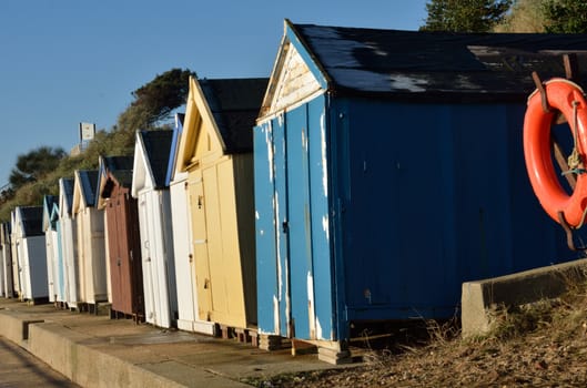 old english beach huts