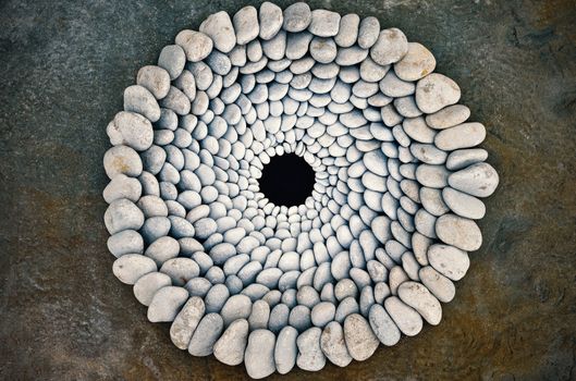 Sequence of stones laid out in the form of a circle