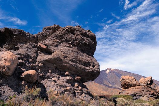 Volcanic landscape of Teide National Park. Tenerife, Canary Islands