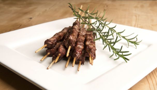 Arrosticini, typical abruzzo food meat