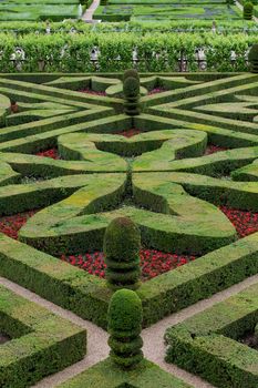 Splendid, decorative gardens at castles in France