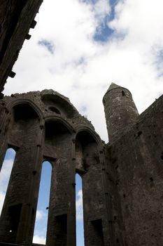 the church at historic rock of Cashel landmark in county Tipperary Ireland