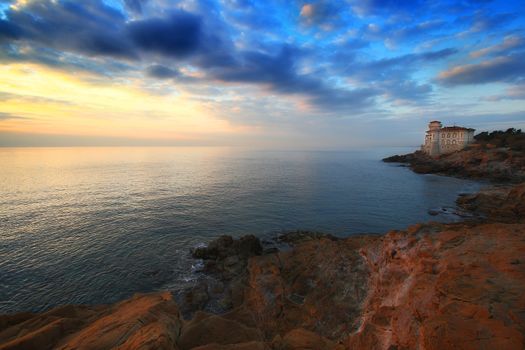 The castle of Boccale in Livoro (Italy)