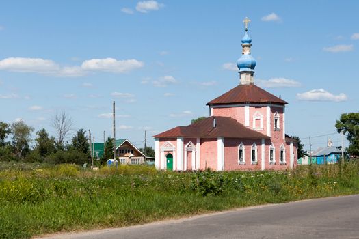 the building of ancient Russian Orthodox Church in the city of Rostov  Russia
