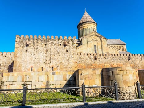 Svetitskhoveli Cathedral is one of the Georgian Christian architecture  located in Mtskheta, Georgia