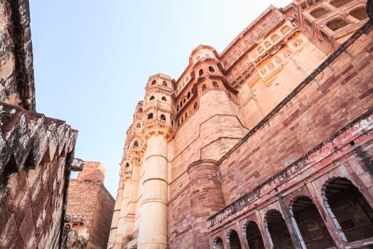 Mehrangarh Fort located in Jodhpur, Rajasthan State, India