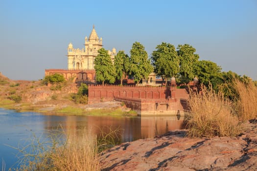 Jaswant Thada Mausoleum in Jodhpur, Rajasthan State, India