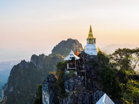 Pagoda at Buddhist Temple in Lampang Province, Thailand
