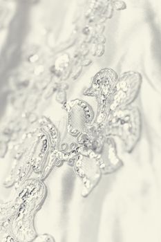 Detail of wedding dress - close-up photo