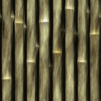 Seamless bamboo poles texture. Tiles as a pattern in any direction.