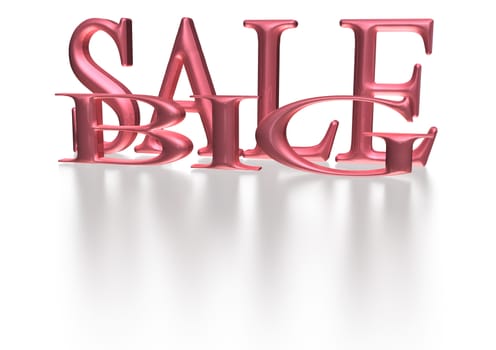 Glossy three-dimensional inscription Big Sale as a sign.