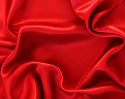 Smooth red silk can use as background 
