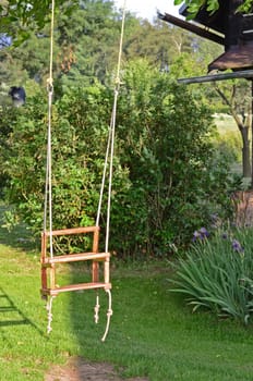 wooden swing