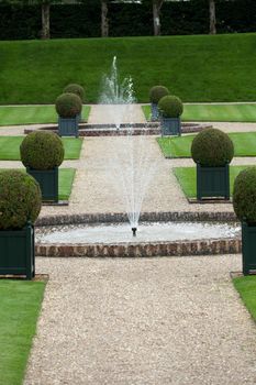 Splendid, decorative gardens at castles in France