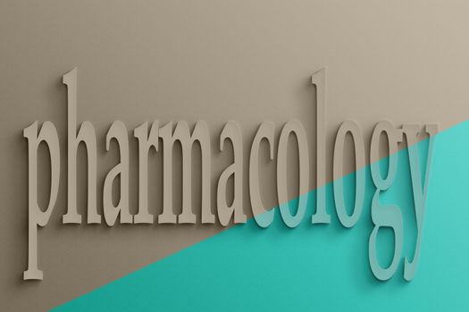 3D text on the wall, pharmacology