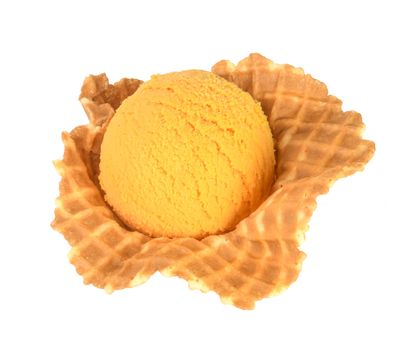 ice cream. mango ice cream on background