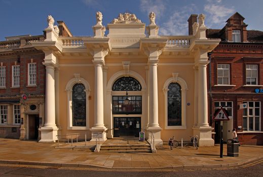 The magnificent corn exchange building in Subury, Suffolk, now used as a library, was built in Victorian times, and saved from demolition by people who cared.