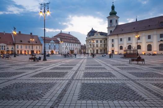 Sibiu Center at dawn - Great Square