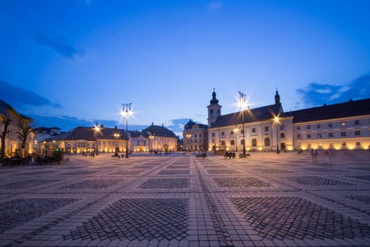 Sibiu Center by night - Great Square.