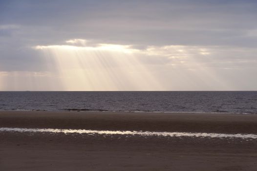 Beach on the North Frisian Island Amrum in Germany