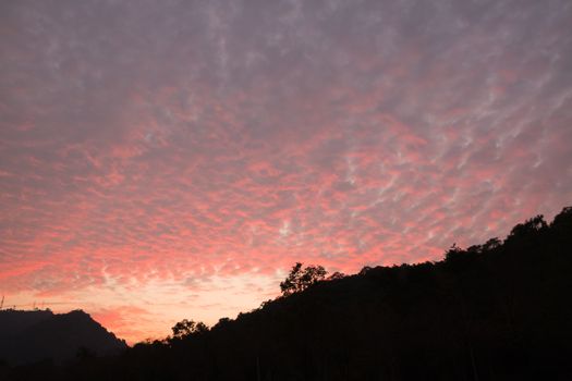 Sunset Bang Pra, Chonburi, Thailand.