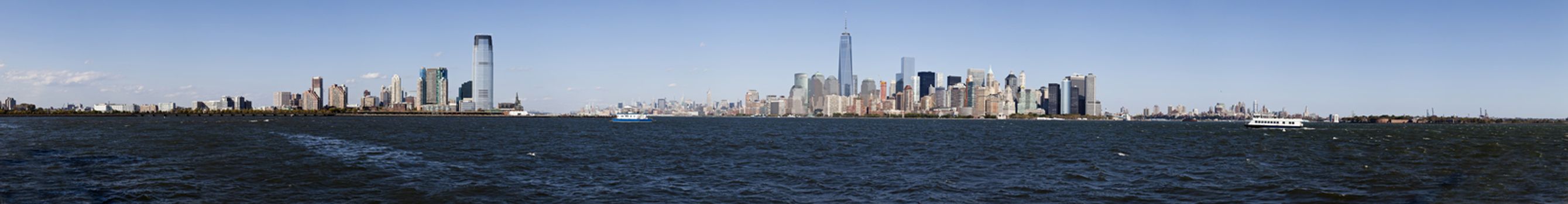 Panorama New York City, Jersey City, Brooklyn and Governors Island