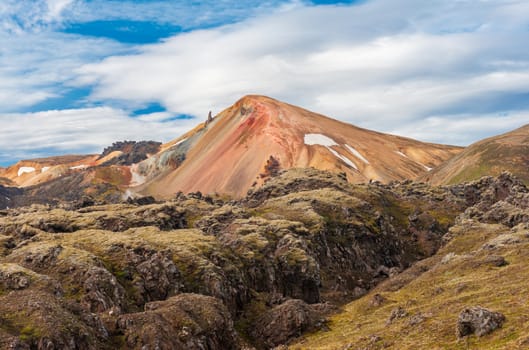 Brennisteinsalda mountain is one of the most beautiful and multicolored volcanos in the area of Landmannalaugar, but also in the whole Iceland. 