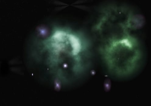 Star field in space a nebulae and a gas congestion. "Elements of this image furnished by NASA".