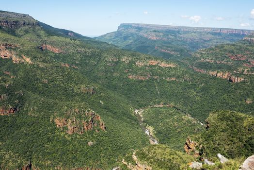 panorama route in south africa with rocks and big canion