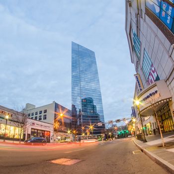 white plains ny city stree scenes and skyline