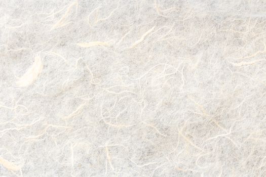 The texture of white color mulberry paper